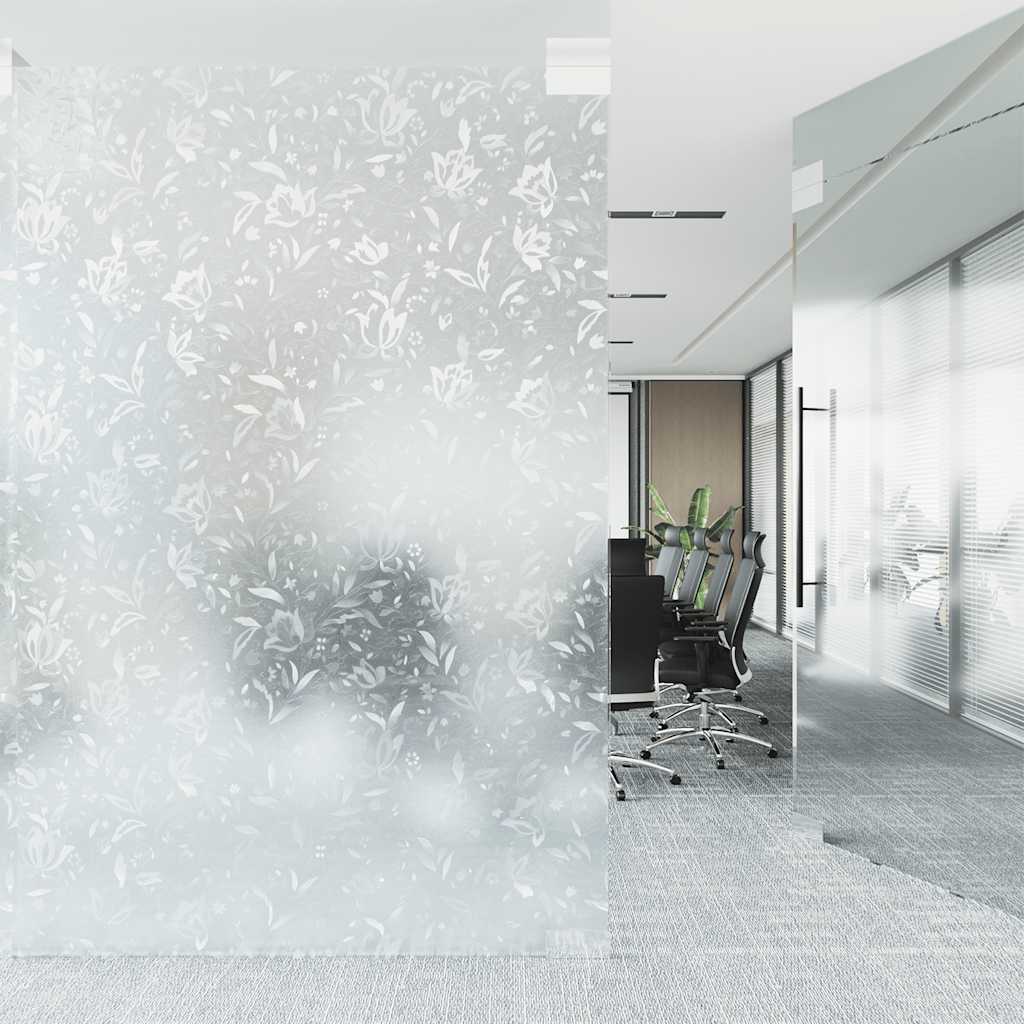 Vidaxx film pour fenêtre motif floral mat 90x500 cm PVC