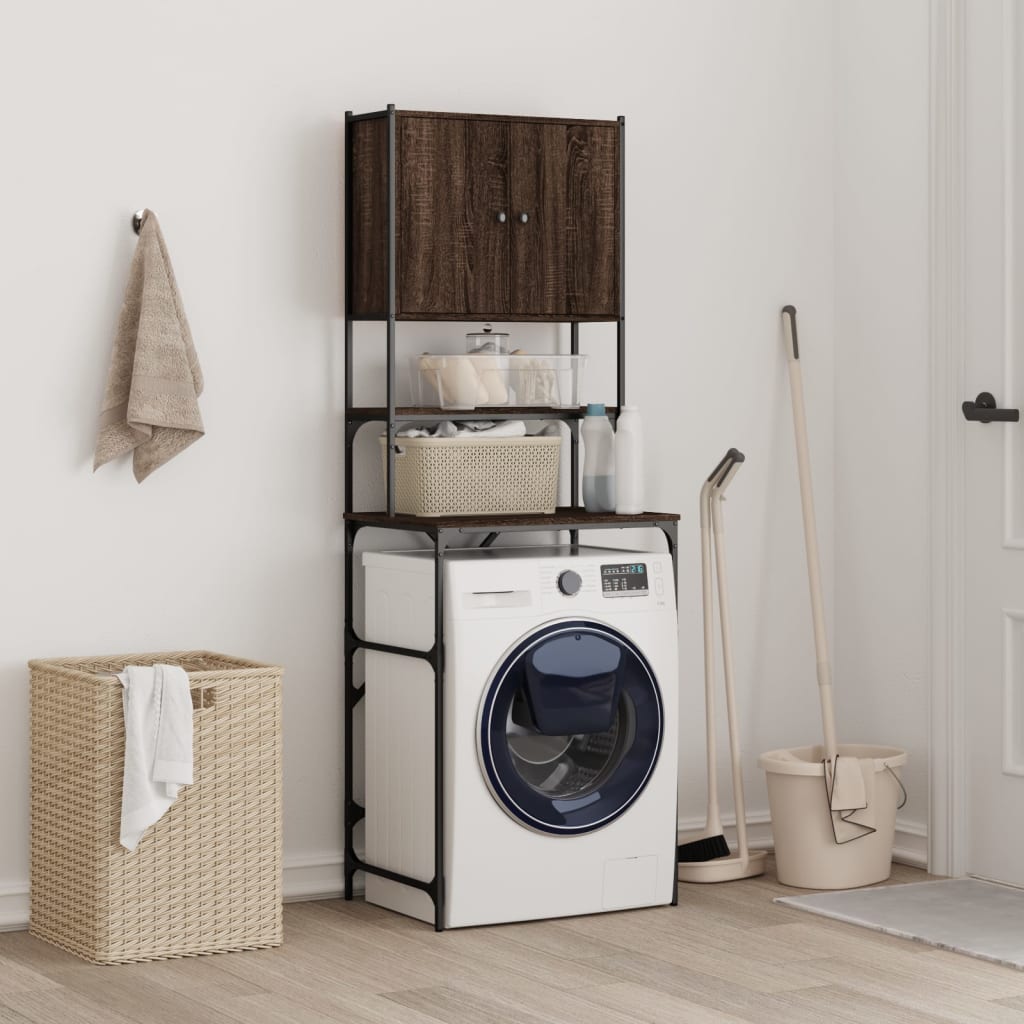 Vidaxx meuble lave linge 68x48,5x194 cm coloris chêne marron