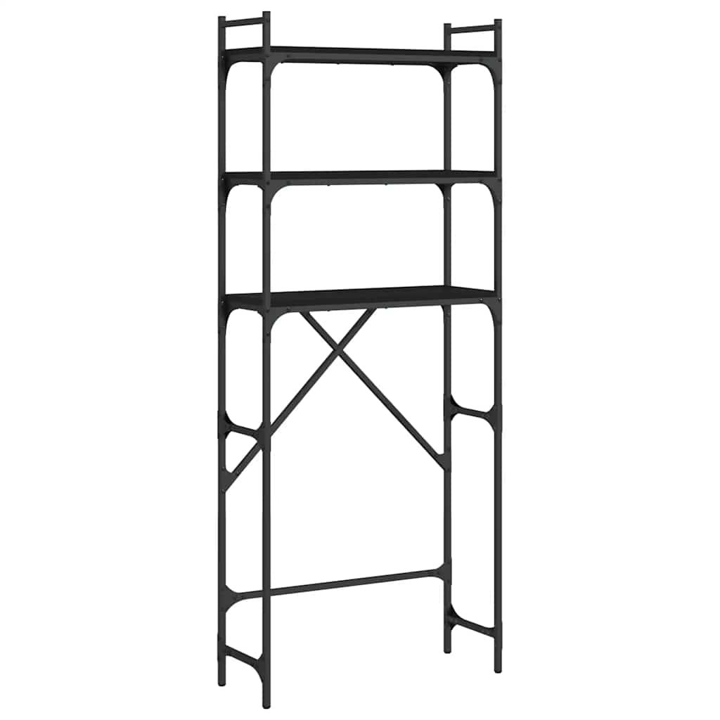 Vidaxx support pour machine à laver 67x25x163 cm bois fini noir