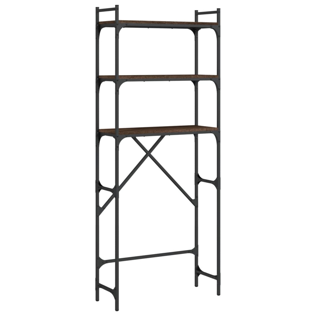 Vidaxx support pour machine à laver 67x25x163 cm bois fini couleur chêne marron