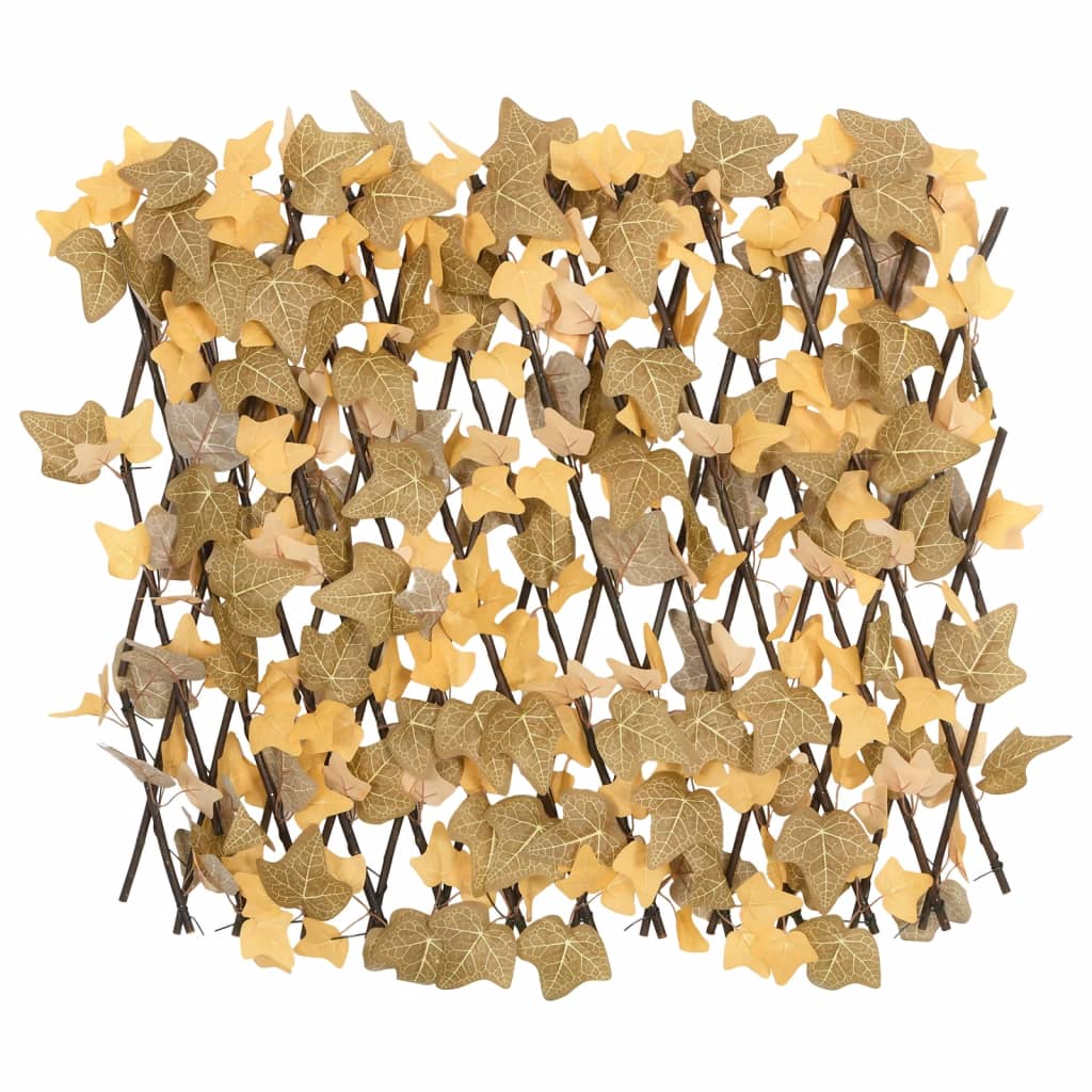 Vidaxx plante artificielle treillis de feuilles d'érable 5 pcs extensible 180x60 cm orange
