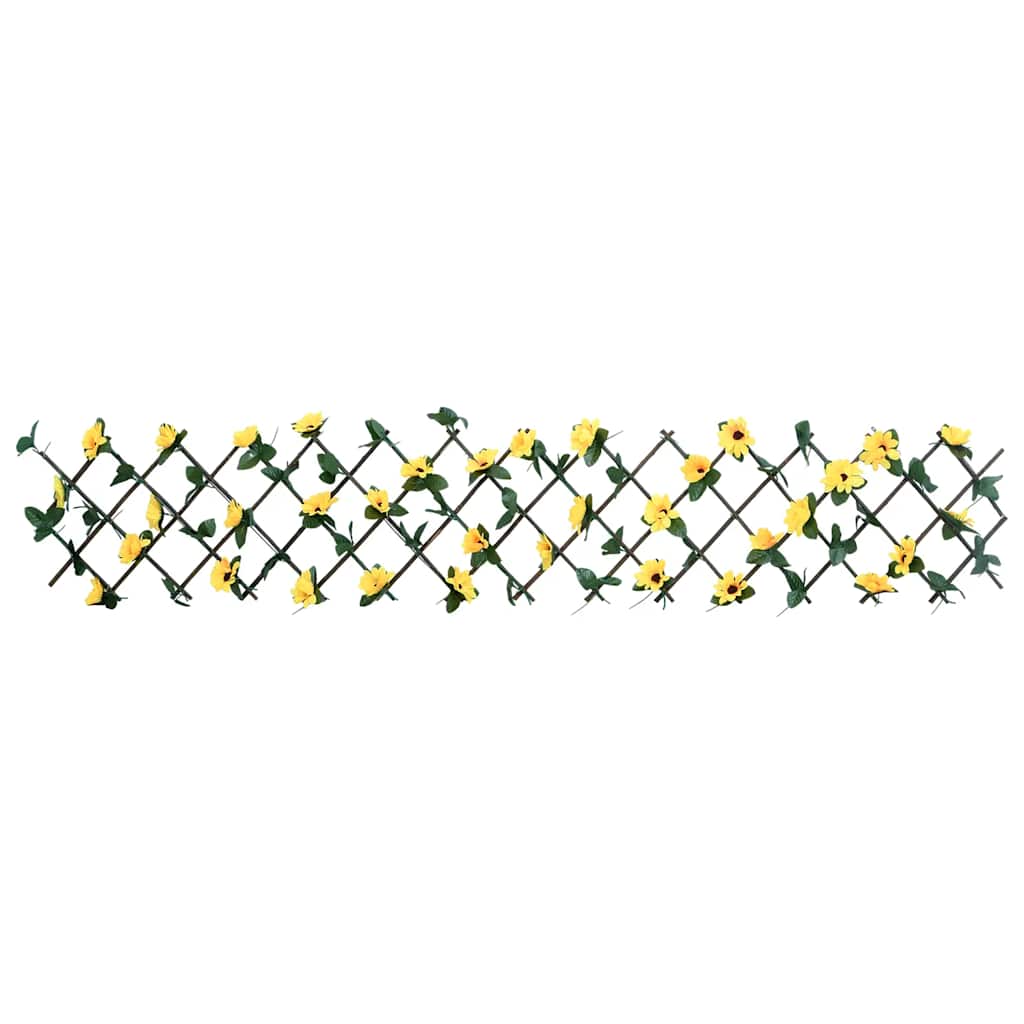 Vidaxx plante de lierre artificielle sur treillis extensible 180x20 cm jaune