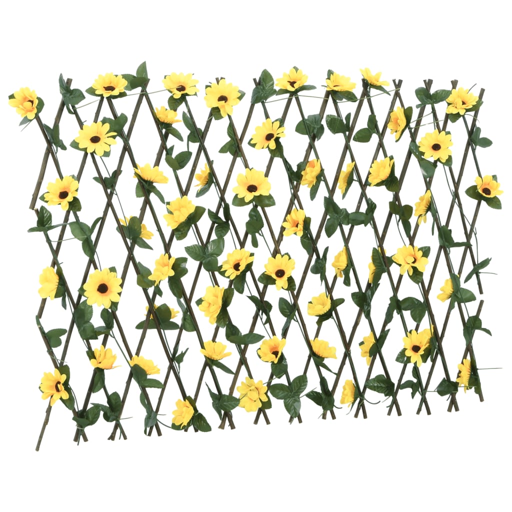 Vidaxx plante de lierre artificielle sur treillis extensible 180x60 cm jaune