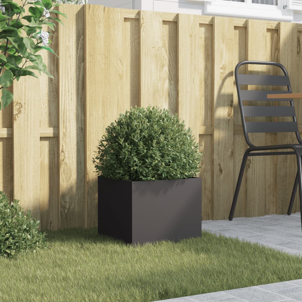 Vidaxx jardinière 32x30x29 cm acier noir