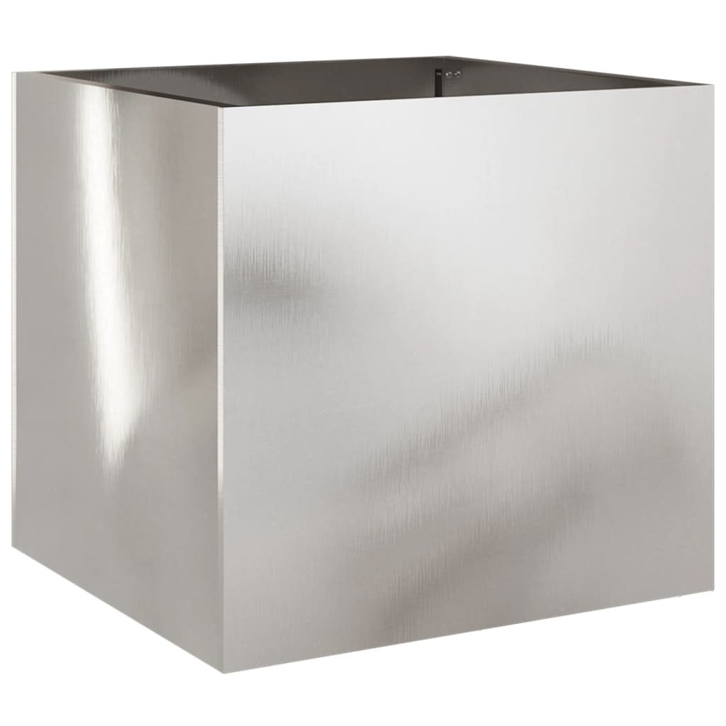 Vidaxx jardinière 42x40x39 cm acier inoxydable argenté