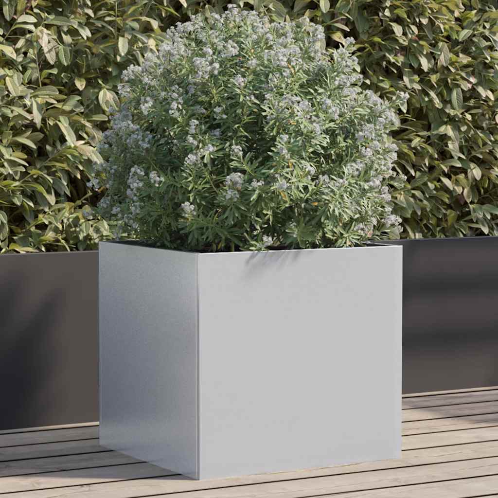 Jardinière Vidaxx 42x40x39 cm acier galvanisé couleur argent