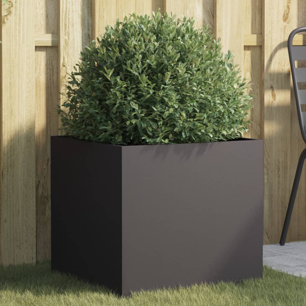 Vidaxx jardinière 49x47x46 cm acier noir