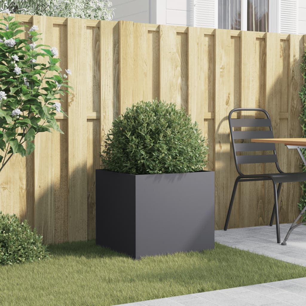 Vidaxx jardinière 49x47x46 cm acier anthracite