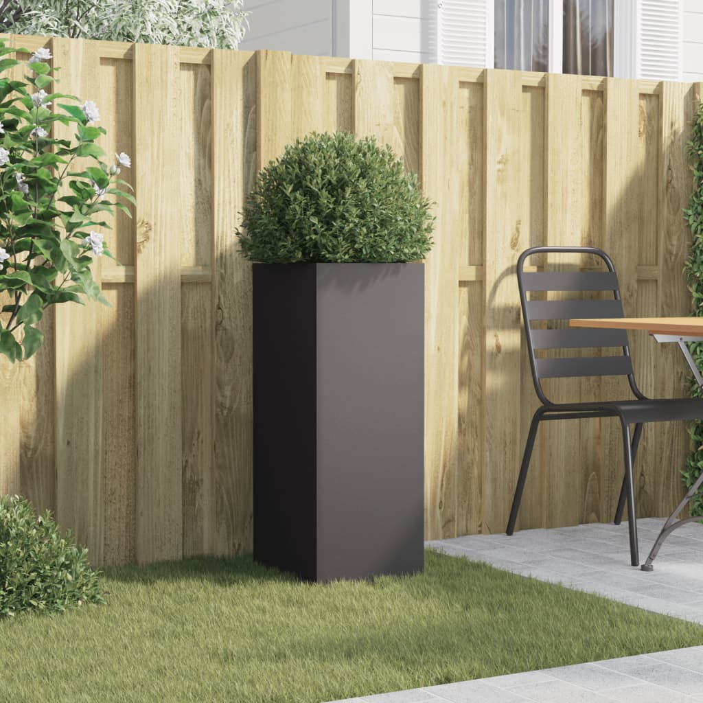 Vidaxx jardinière 32x29x75 cm acier noir