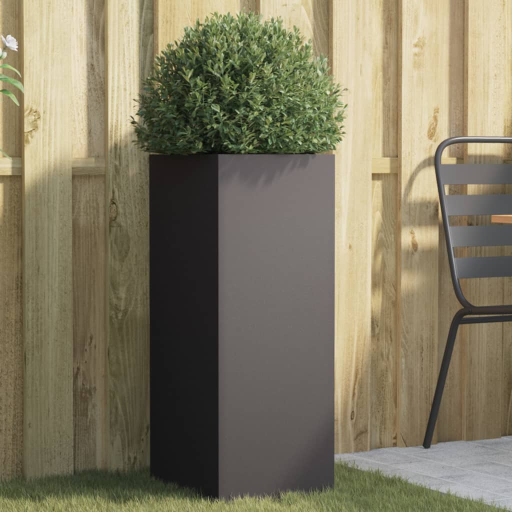 Vidaxx jardinière 32x29x75 cm acier noir