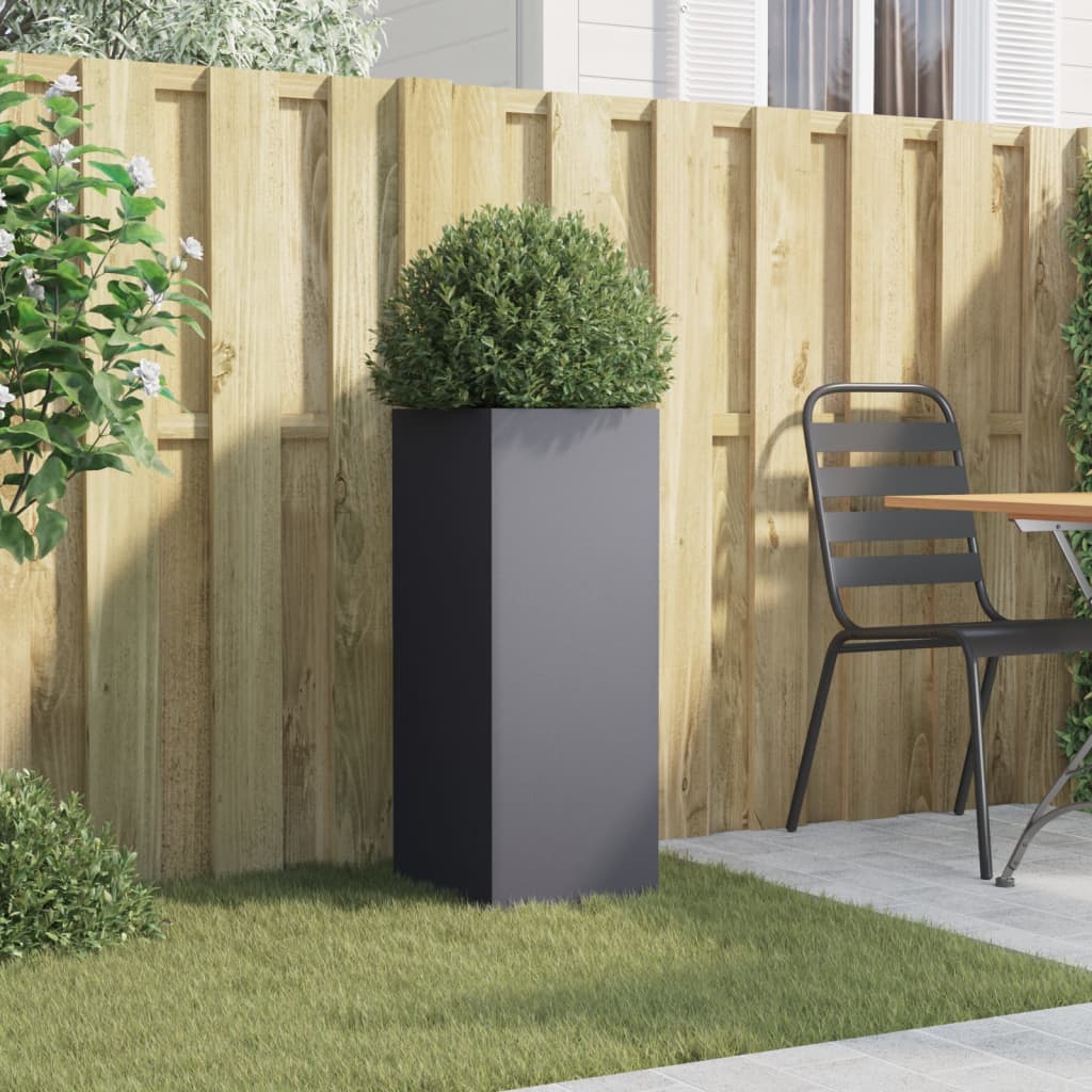 Vidaxx jardinière 32x29x75 cm acier anthracite