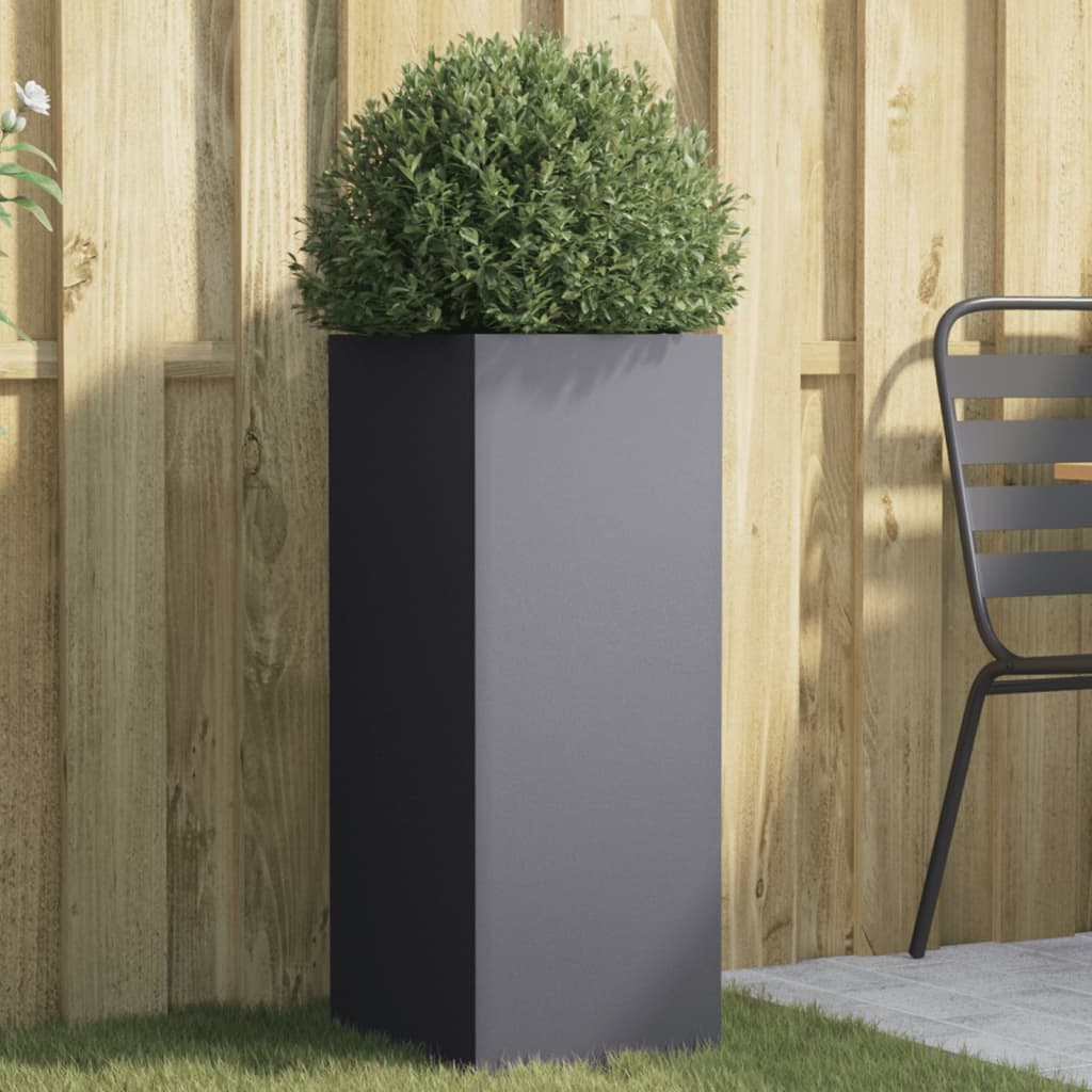 Vidaxx jardinière 32x29x75 cm acier anthracite