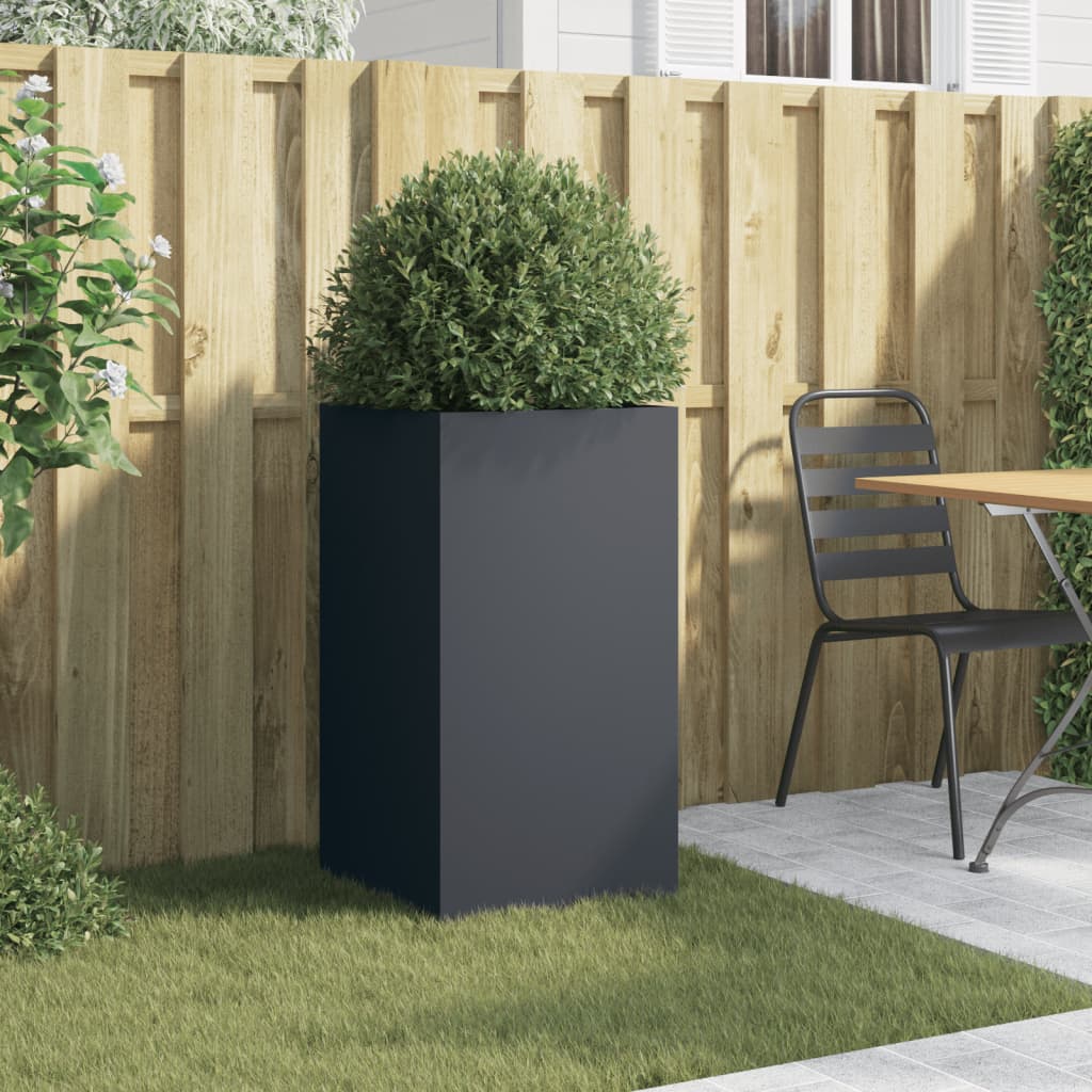 Vidaxx jardinière 42x38x75 cm acier anthracite