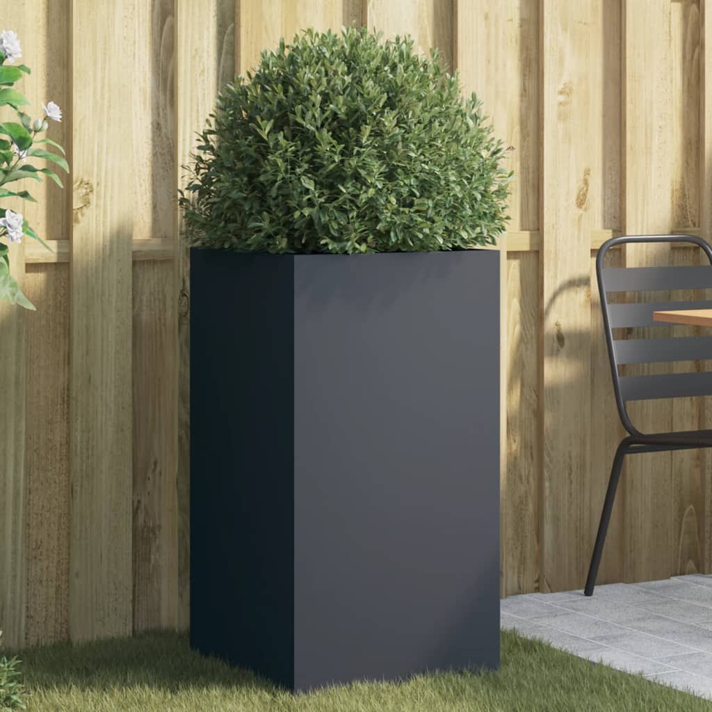 Vidaxx jardinière 42x38x75 cm acier anthracite