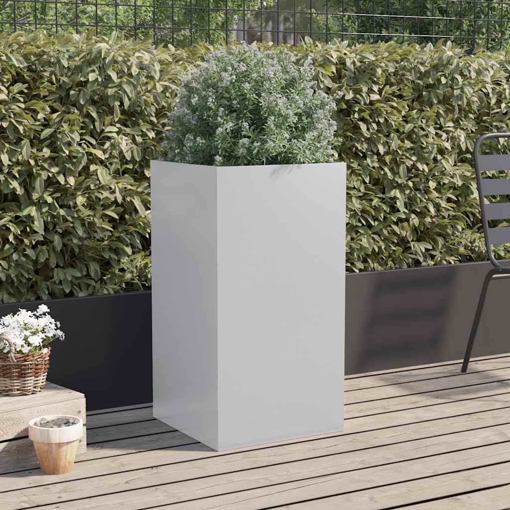 Vidaxx jardinière 42x38x75 cm acier galvanisé couleur argent
