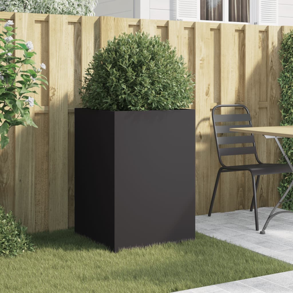 Vidaxx jardinière 52x48x75 cm acier noir