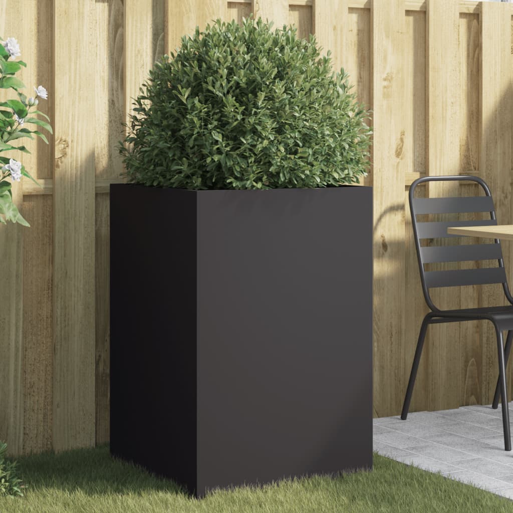 Vidaxx jardinière 52x48x75 cm acier noir