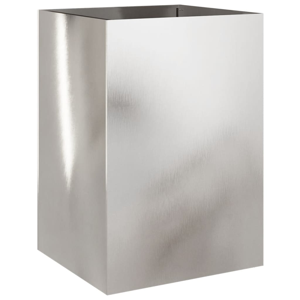 Vidaxx jardinière 52x48x75 cm acier inoxydable argenté