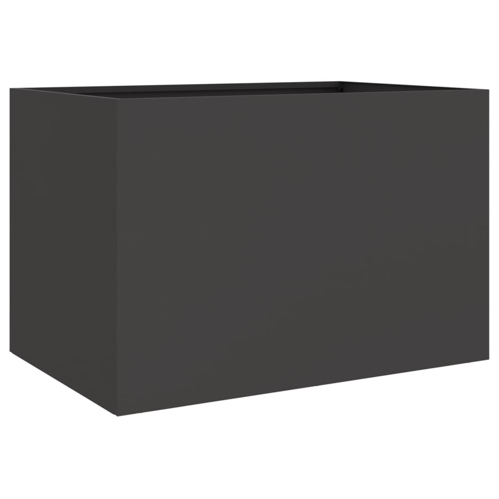 Vidaxx jardinière 62x40x39 cm acier noir
