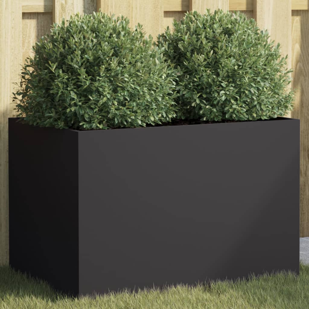 Vidaxx jardinière 62x40x39 cm acier noir