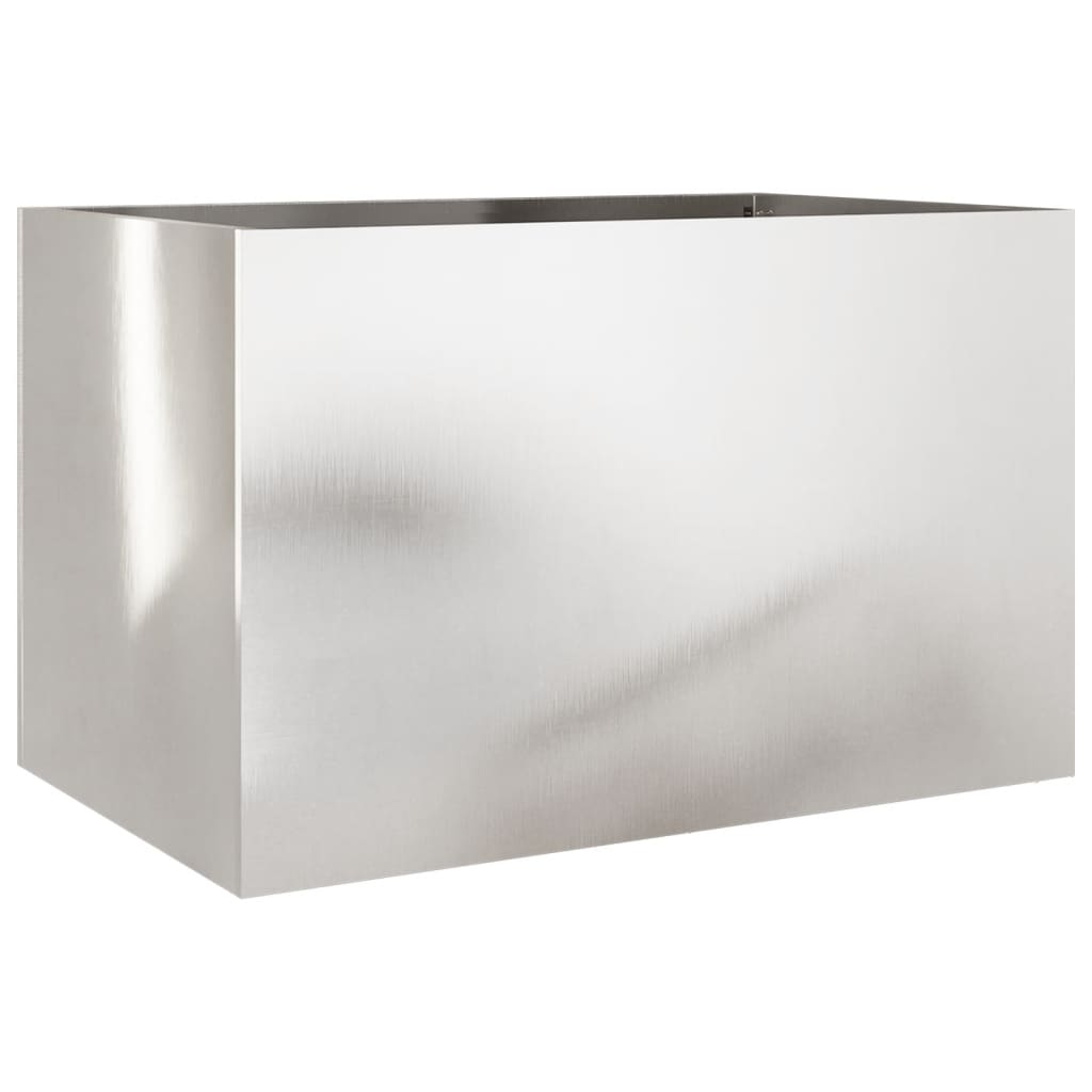 Vidaxx jardinière 62x40x39 cm acier inoxydable argenté