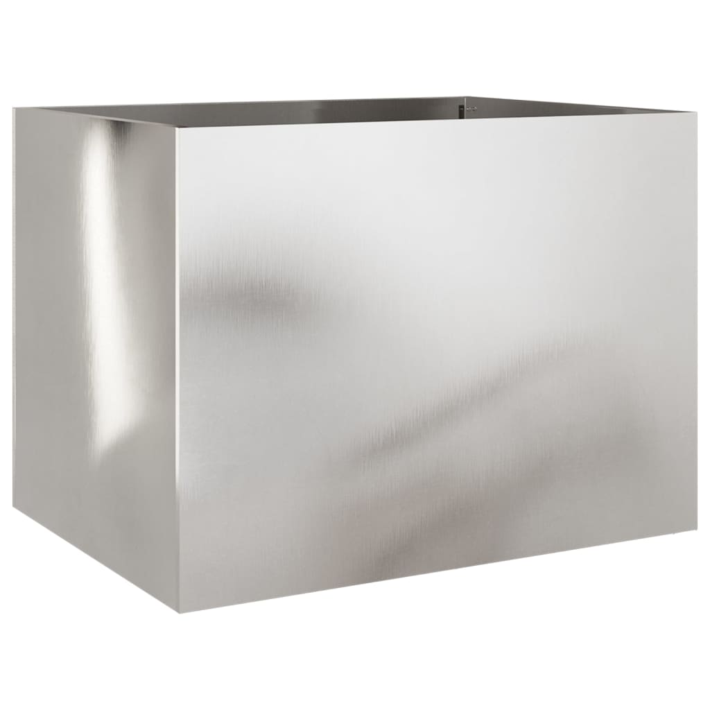 Vidaxx jardinière 62x47x46 cm acier inoxydable argenté