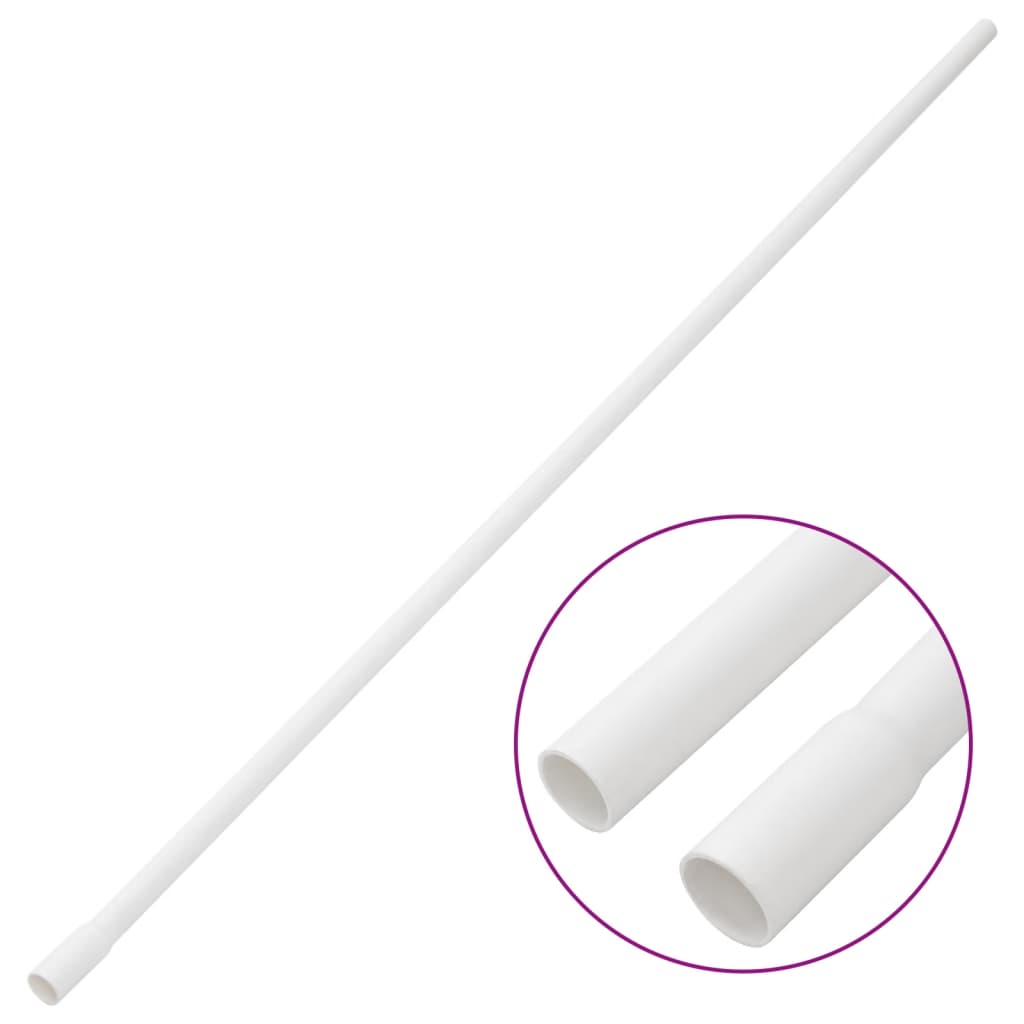 Vidaxxl goulottes de câbles avec colliers ø16 mm 30 m PVC
