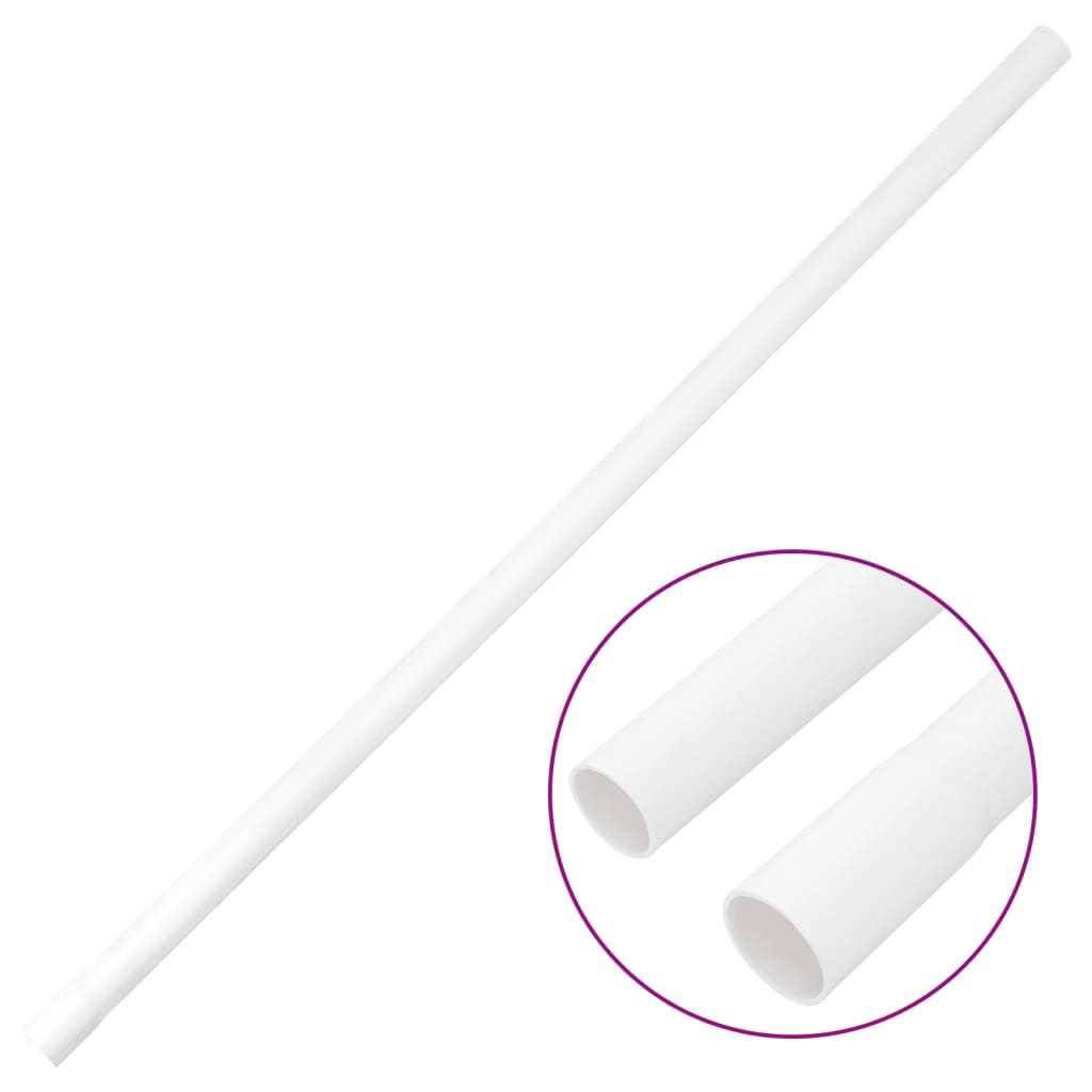 Vidaxxl goulottes de câbles avec colliers ø20 mm 10 m PVC