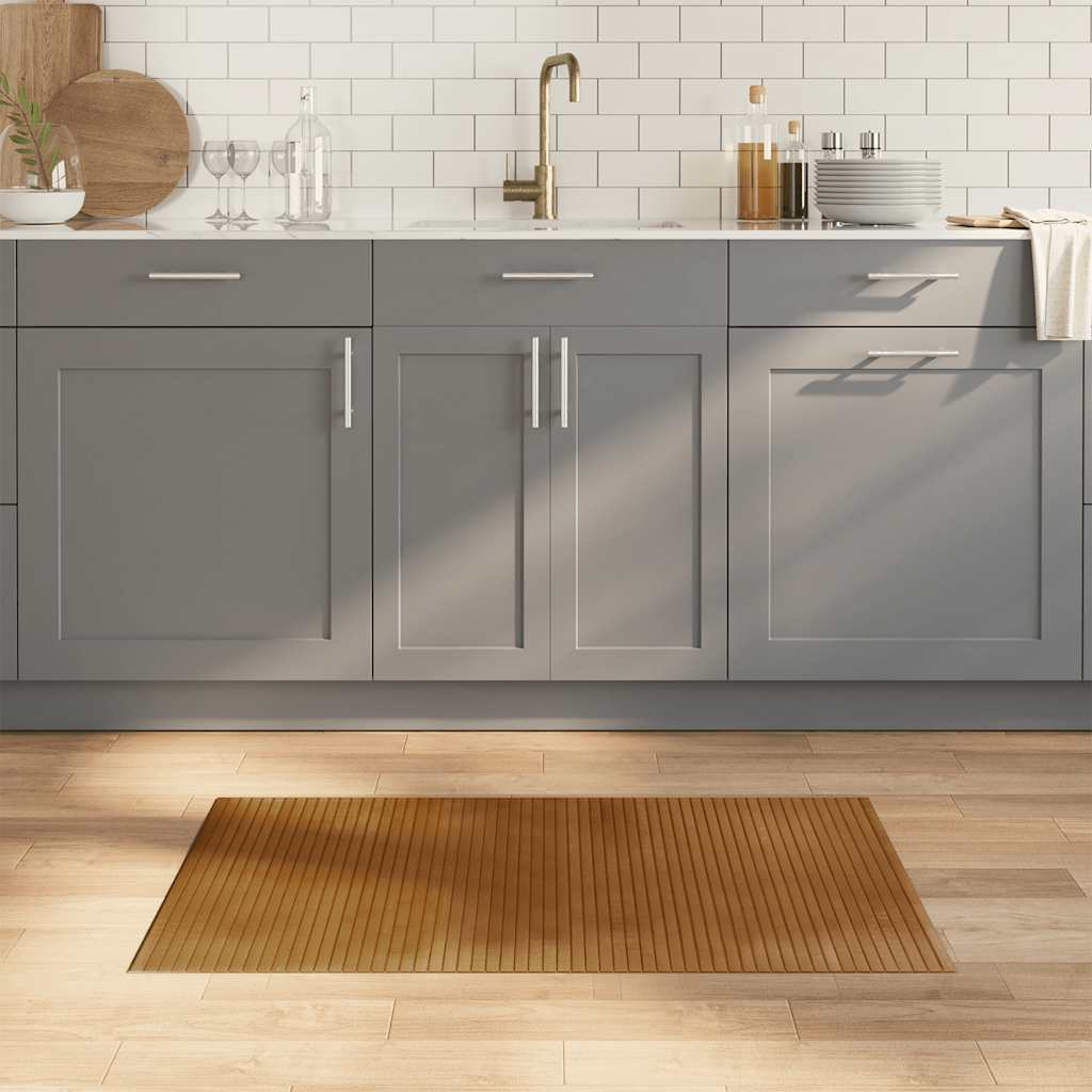 Vidaxx tapis rectangulaire 60x100 cm bambou marron