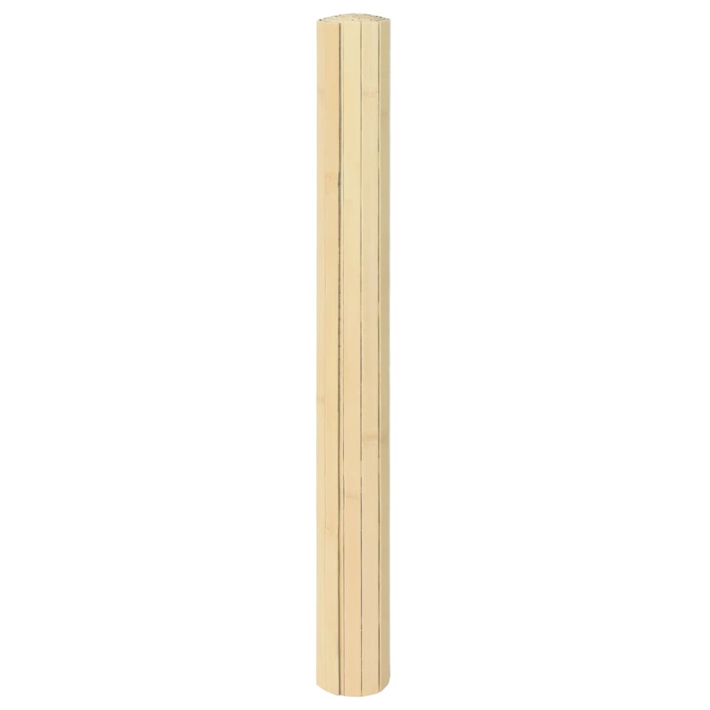 Vidaxx tapis rectangulaire 60x100 cm bambou naturel clair
