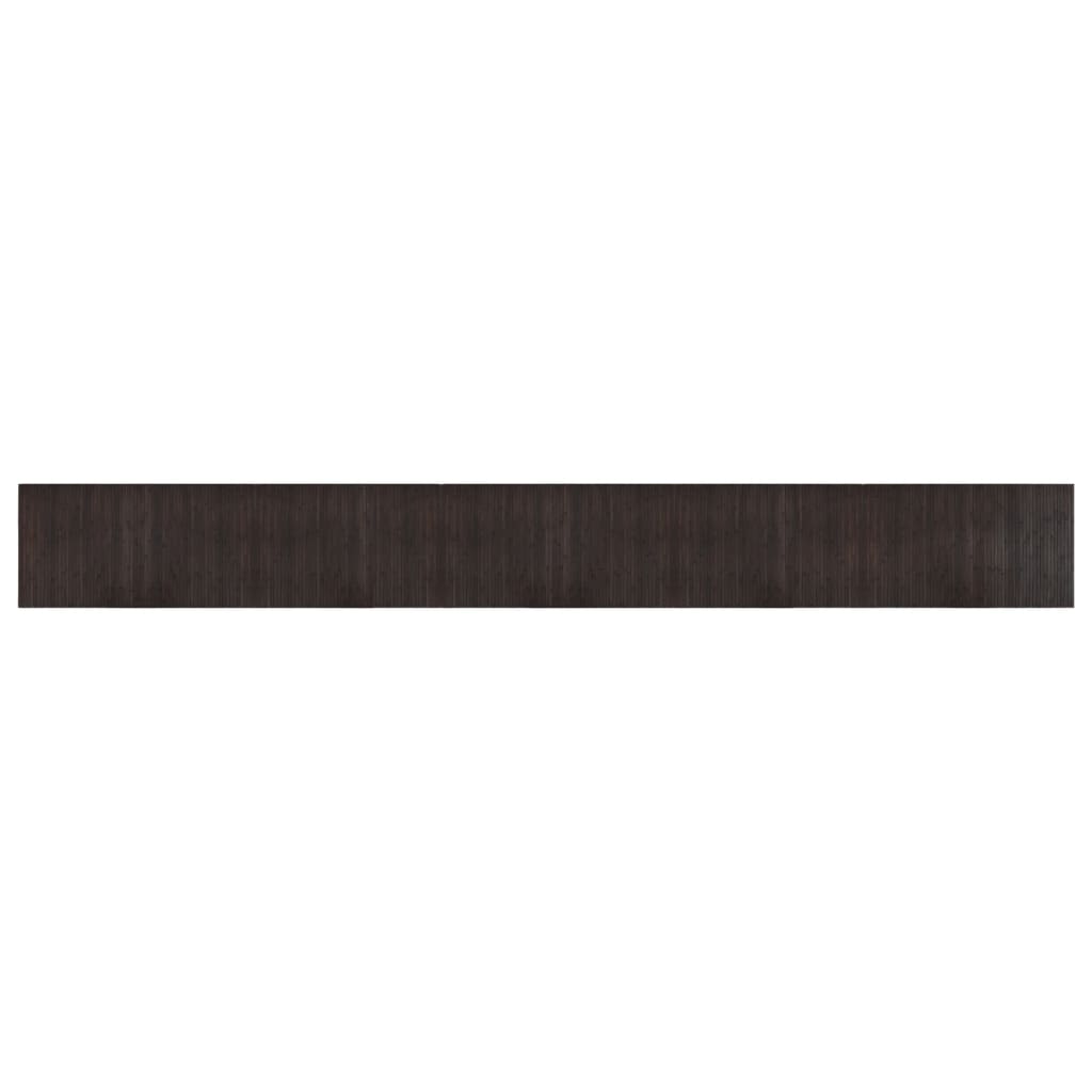 Vidaxx tapis rectangulaire 60x500 cm bambou marron foncé