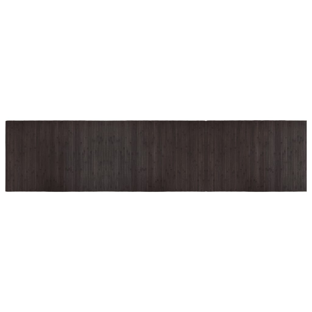 Vidaxx tapis rectangulaire 70x300 cm bambou marron foncé