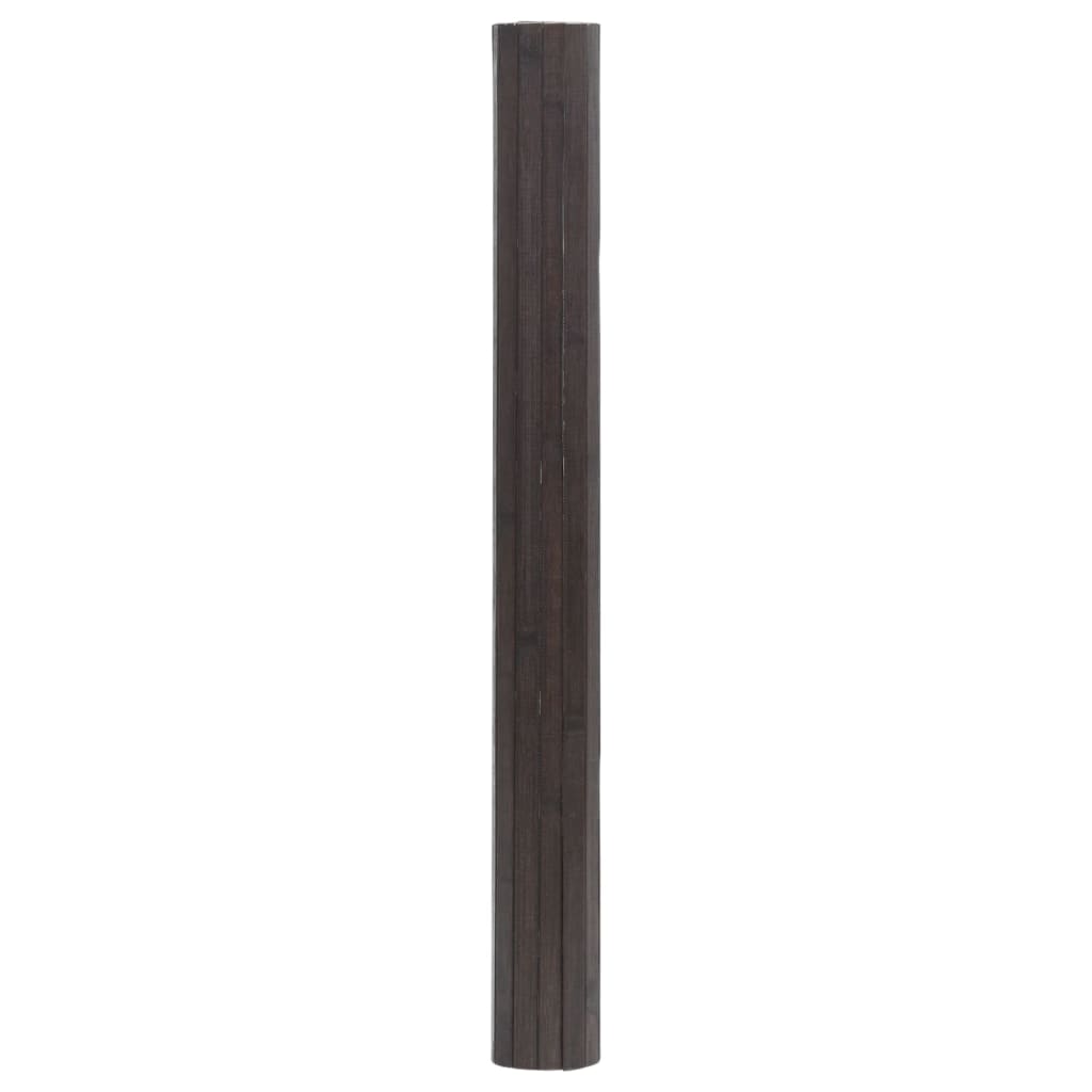 Vidaxx tapis rectangulaire 70x300 cm bambou marron foncé