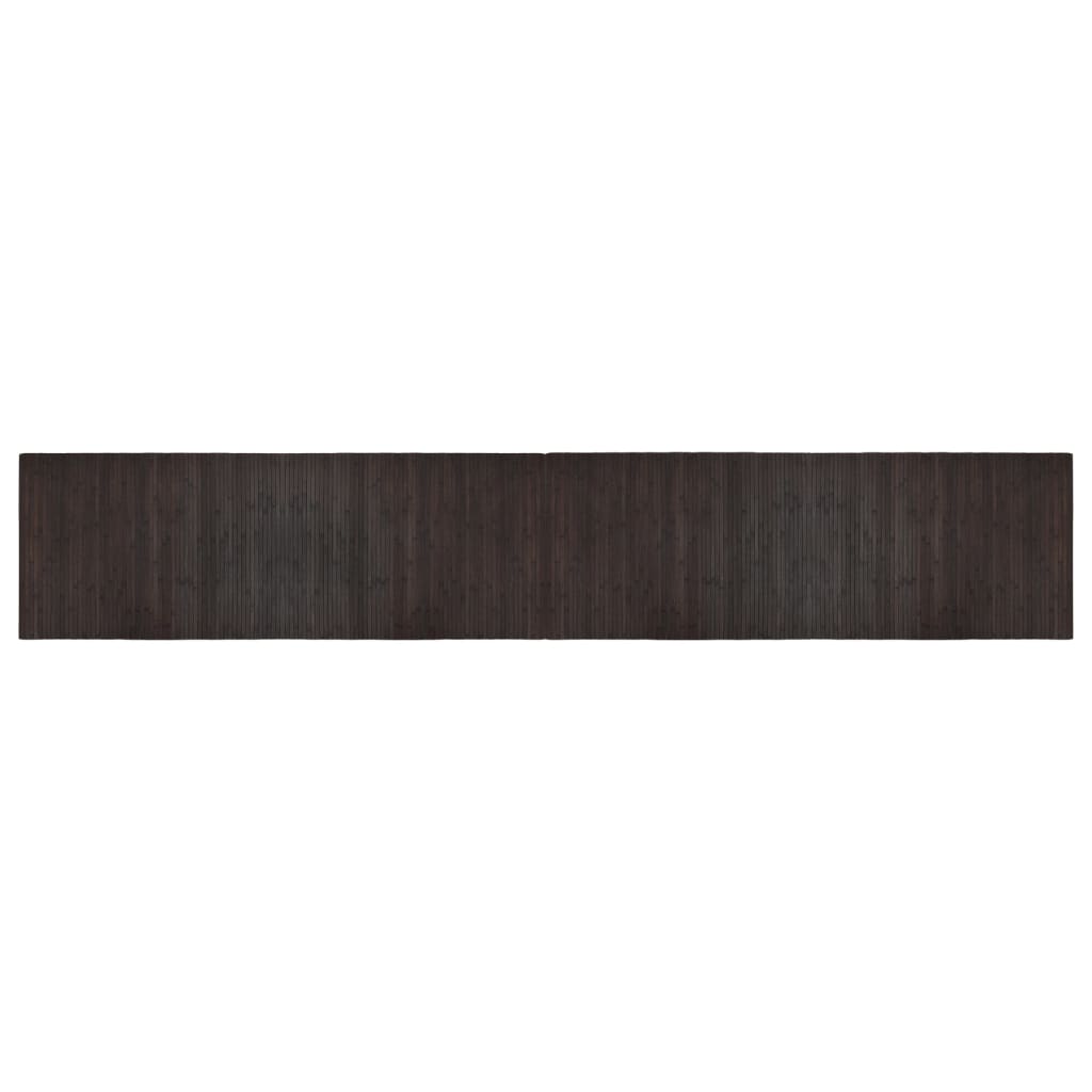 Vidaxx tapis rectangulaire 70x400 cm bambou marron foncé