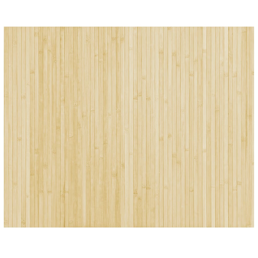 Vidaxx tapis rectangulaire 80x100 cm bambou naturel clair