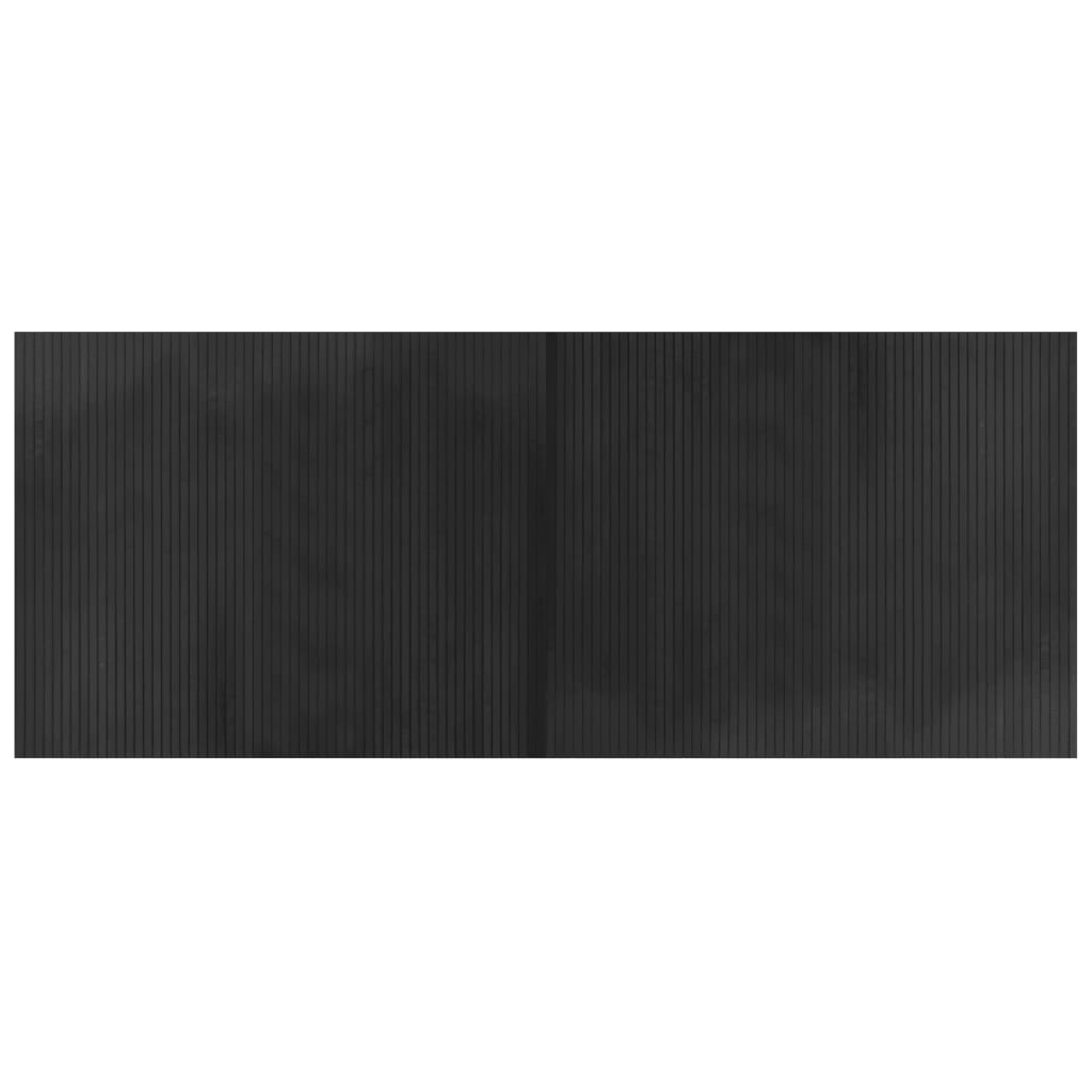 VidaXL Tapis rectangulaire 80x200 cm bambou gris