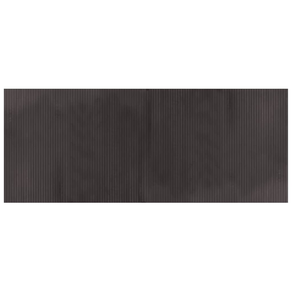 VidaXL Tapis rectangulaire 80x200 cm bambou marron foncé