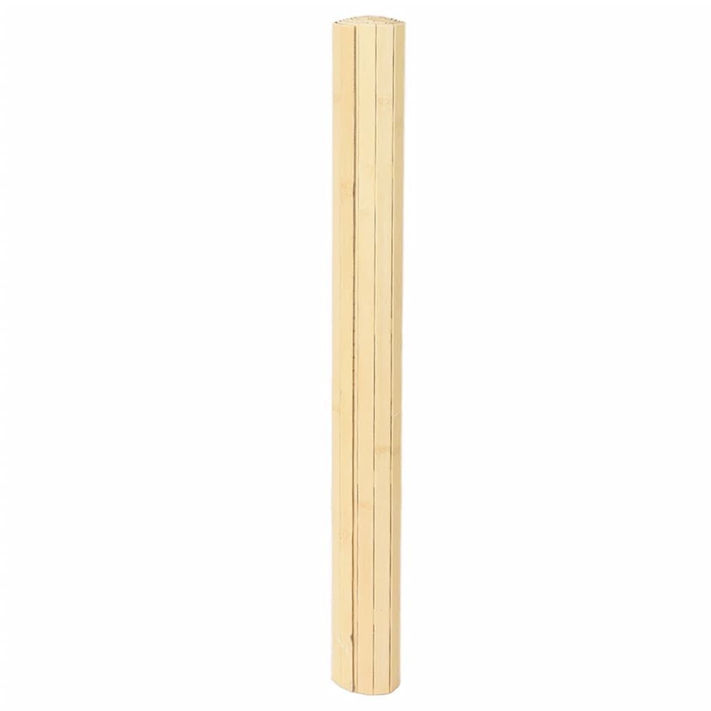 VidaXL Tapis rectangulaire 80x300 cm bambou naturel clair