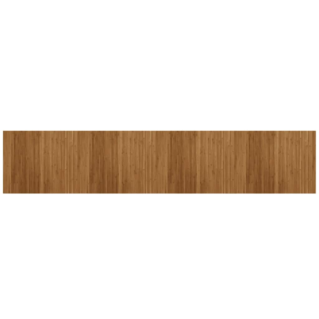 Vidaxx tapis rectangulaire 80x400 cm bambou marron