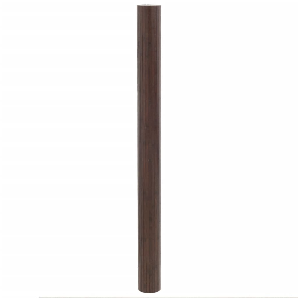 Vidaxx tapis rectangulaire 80x500 cm bambou marron foncé