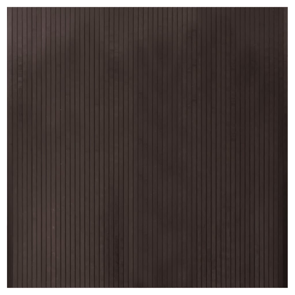 Vidaxx tapis rectangulaire 100x100 cm bambou marron foncé
