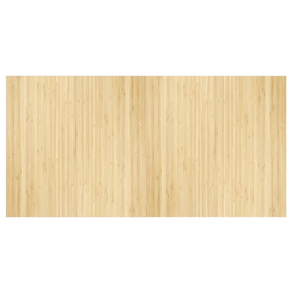 VidaXL Tapis rectangulaire 100x200 cm bambou naturel clair
