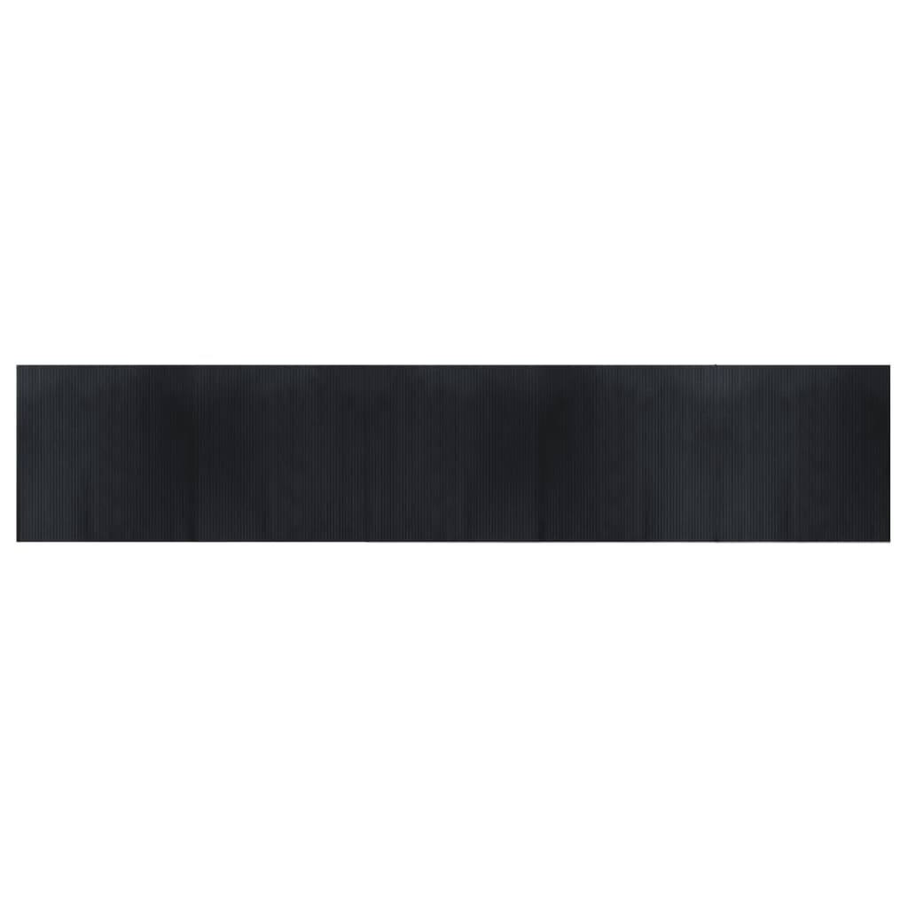 Vidaxx tapis rectangulaire 100x500 cm bambou noir