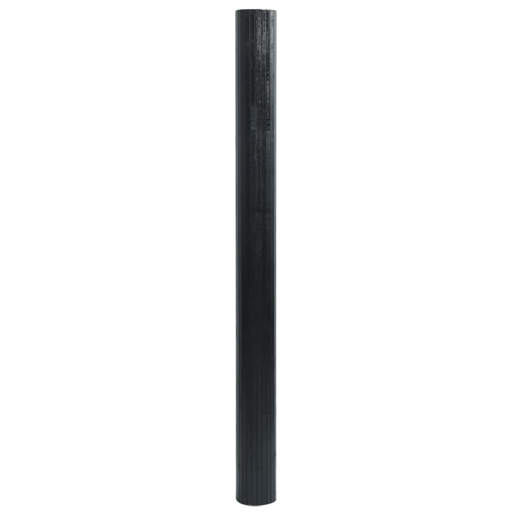 Vidaxx tapis rectangulaire 100x500 cm bambou noir