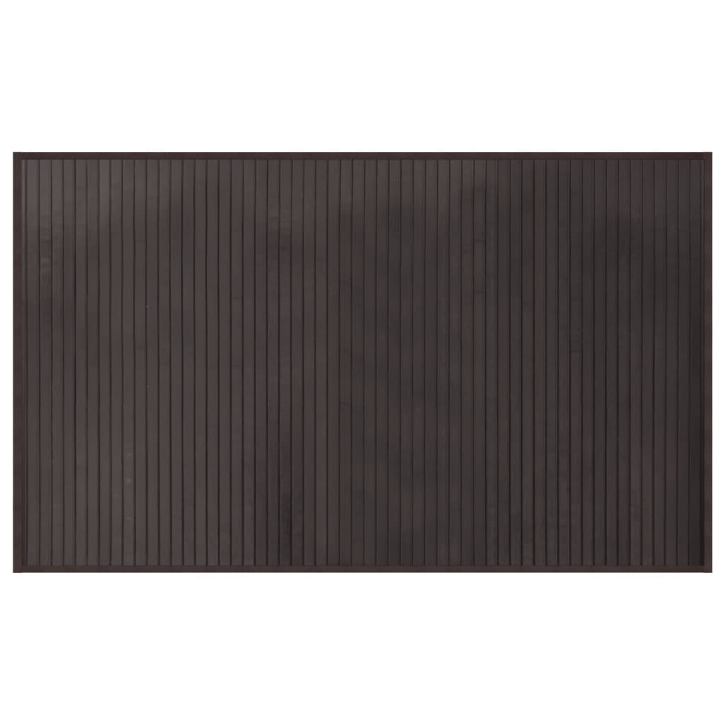 Vidaxx tapis rectangulaire 60x100 cm bambou marron foncé