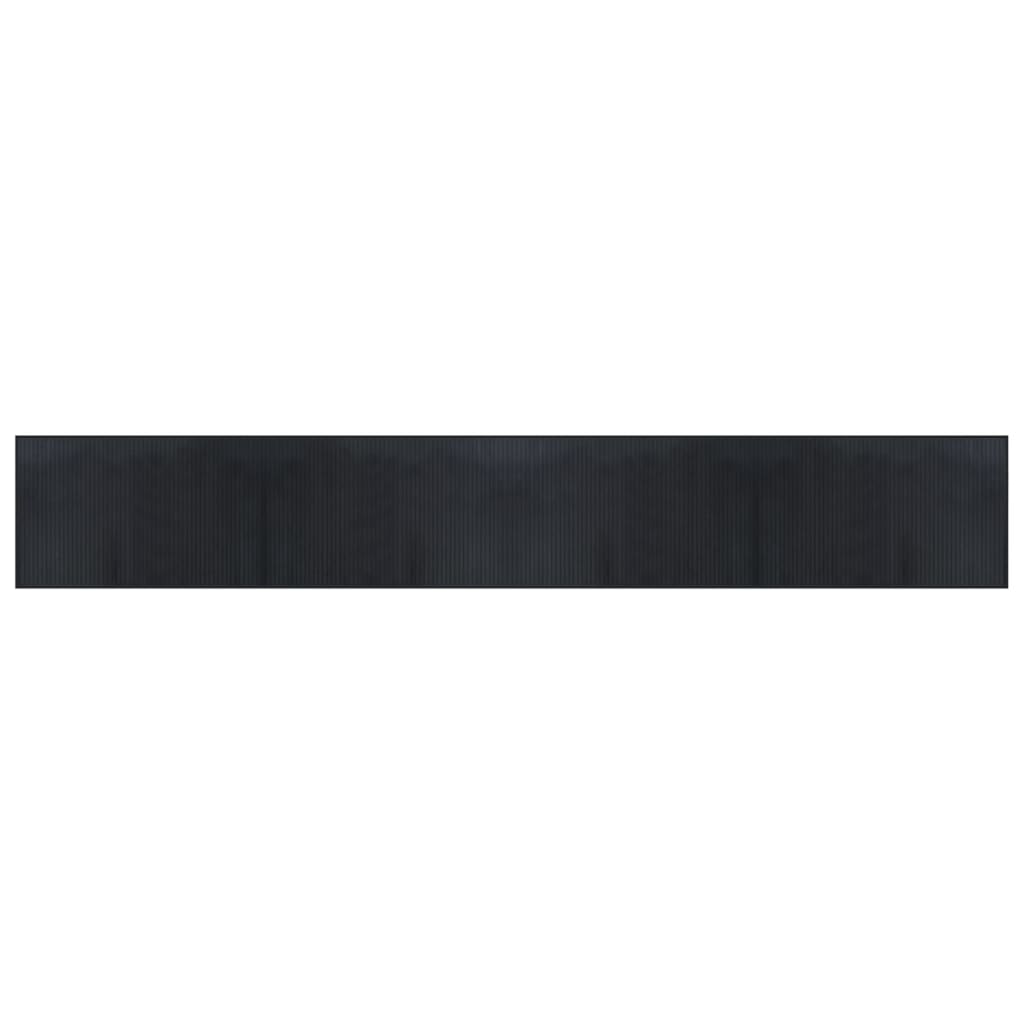 Vidaxx tapis rectangulaire 60x400 cm bambou noir