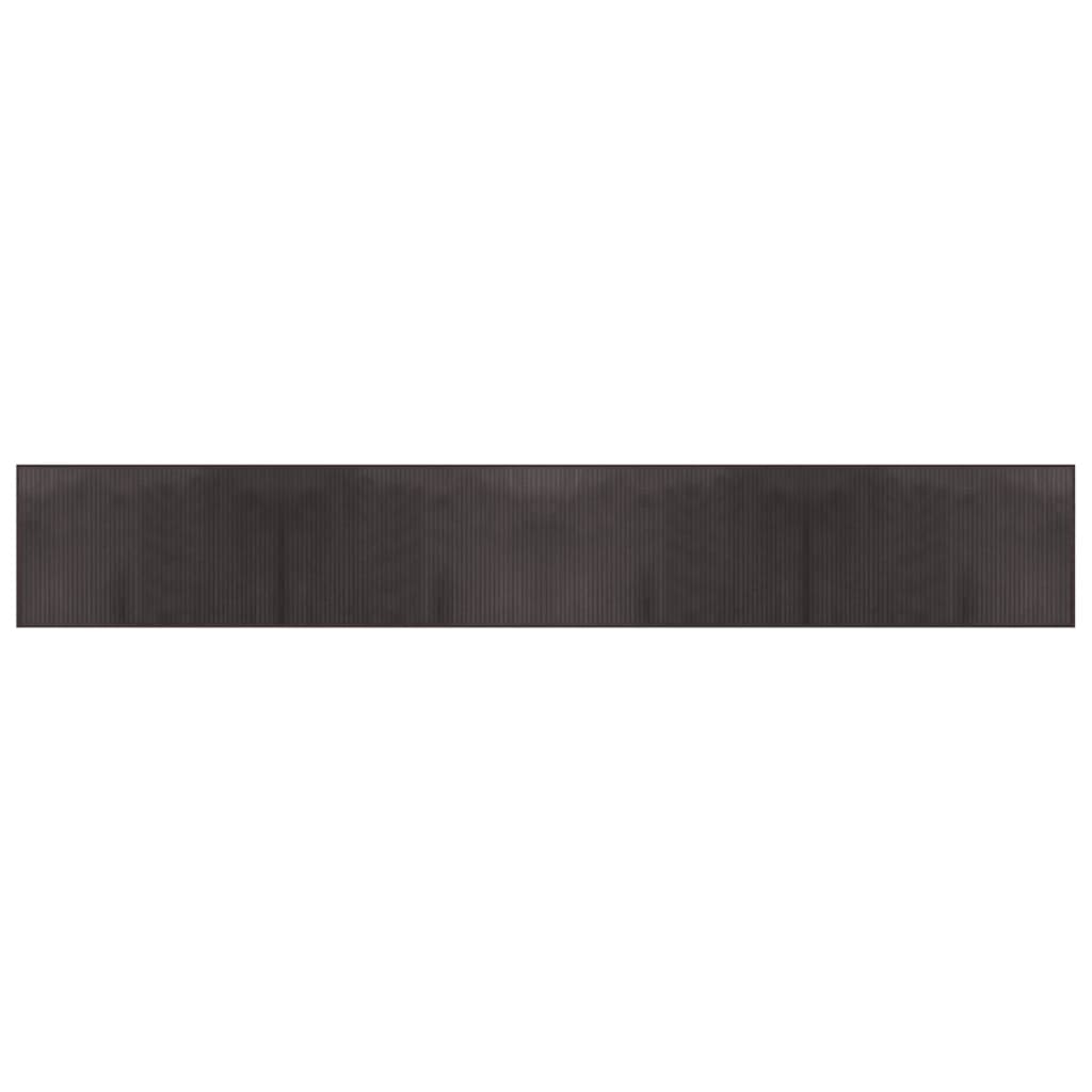 Vidaxx tapis rectangulaire 60x400 cm bambou marron foncé