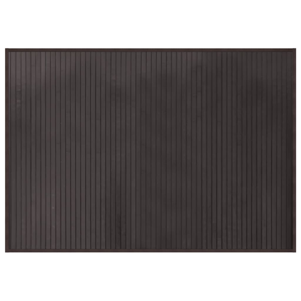 VidaXL Tapis rectangulaire 70x100 cm bambou marron foncé