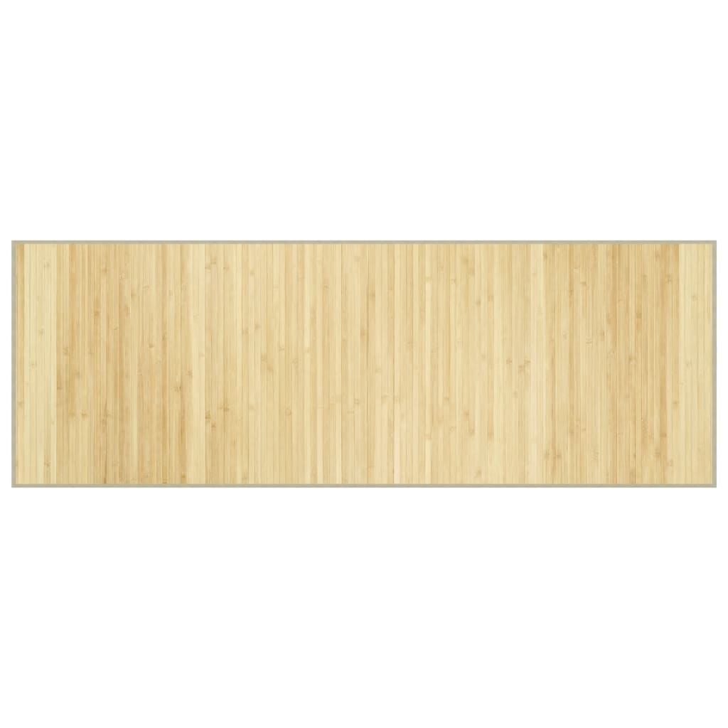 VidaXL Tapis rectangulaire 70x200 cm bambou naturel clair