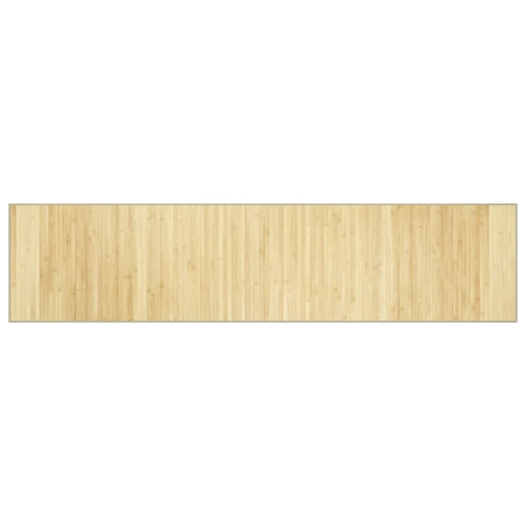 Vidaxx tapis rectangulaire 70x300 cm bambou naturel clair